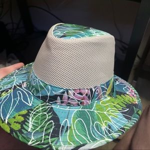 COPY - Dorfman beach coral fedora hat 57cm one size vintage